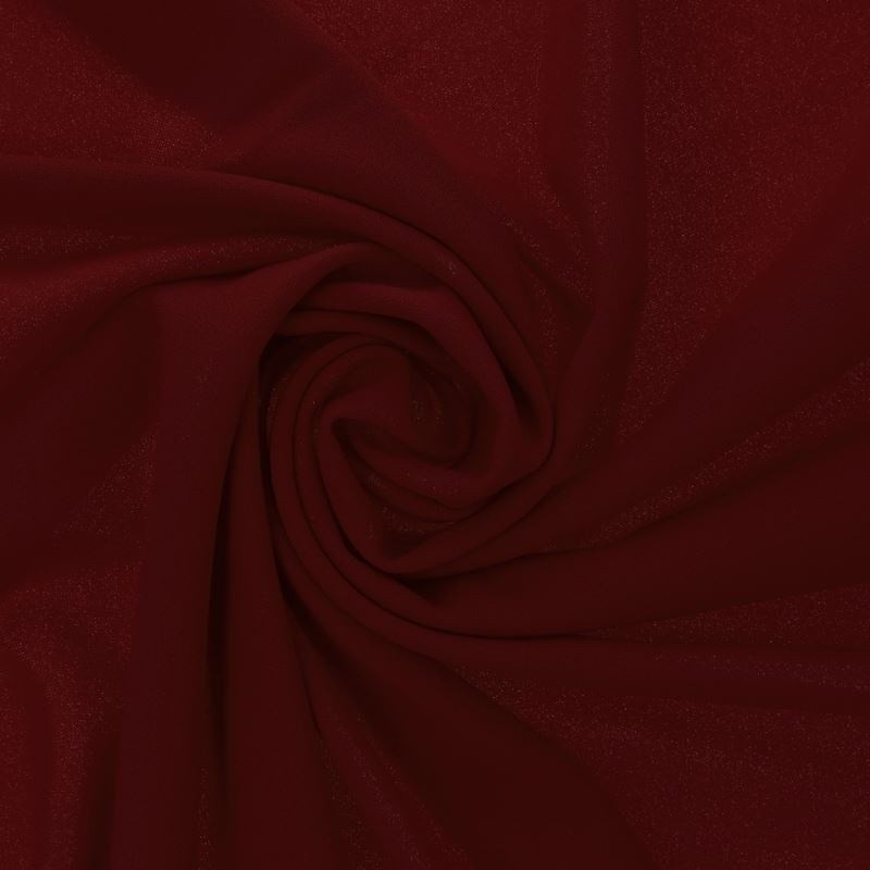 Coupon 3m Tissu Scuba Crepe Uni Aubergine 