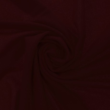 Coupon 3m Tissu Scuba Crepe Uni Prune 