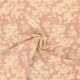 Coupon 3m Tissu Crêpe de Viscose Imprimée Fleurs Rose Layette 