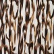 Coupon 3m Tissu Crêpe Viscose Imprimé Marron