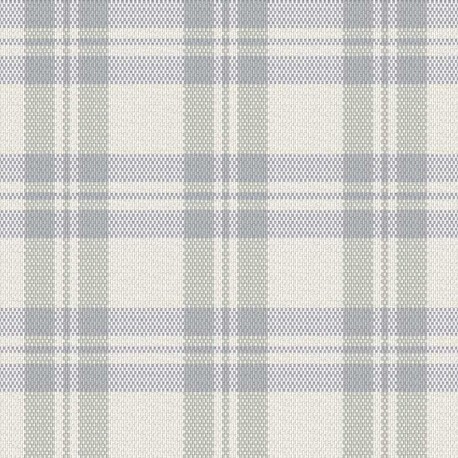 Coupon 3m Tissu Escoces Carreaux Perle 