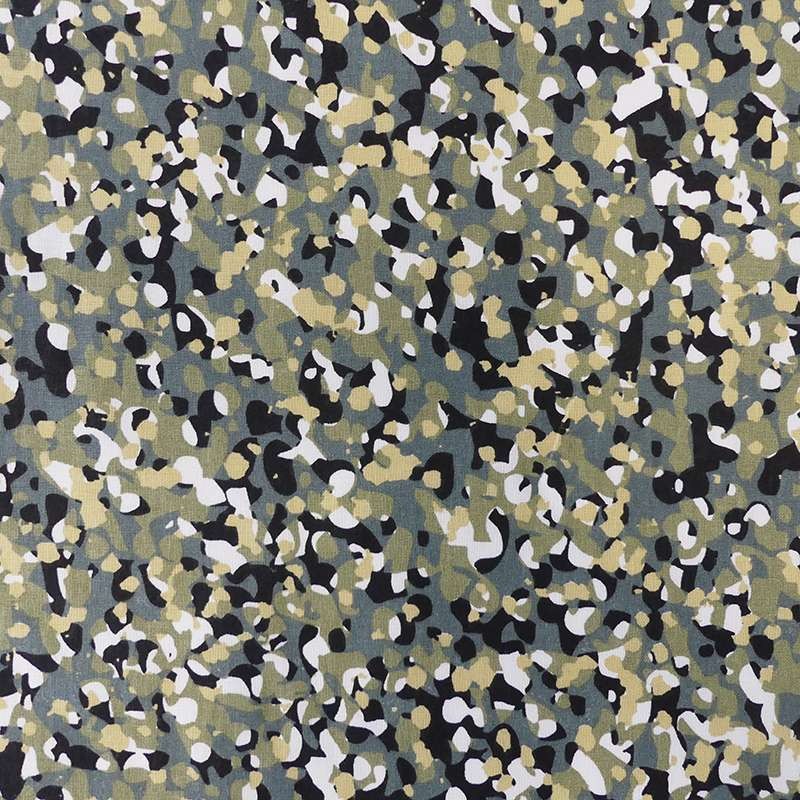 Coupon 3m Tissu Woodland Cretonne Petrole 