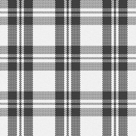 Coupon 3m Tissu Escoces Carreaux Gris Foncé