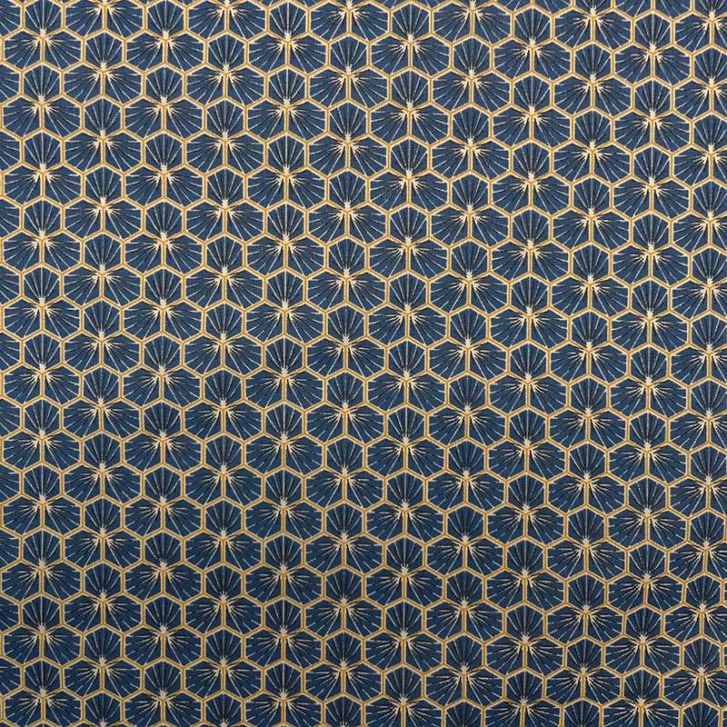 Coupon 3m Tissu Riad Cretonne Petrole 