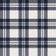 Coupon 3m Tissu Escoces Carreaux Bleu Marine