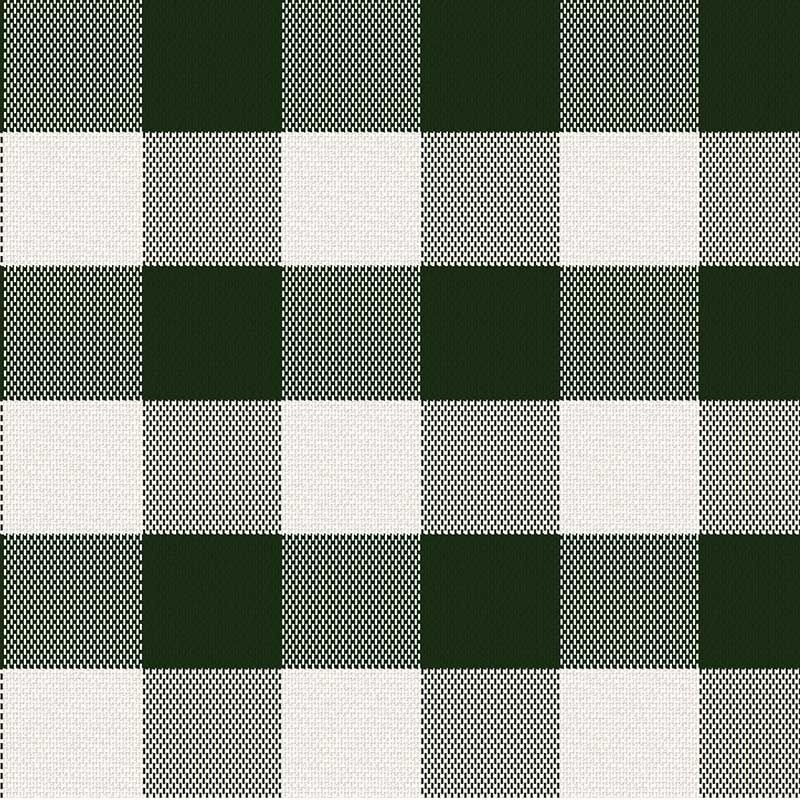 Coupon 3m Tissu Cuadro Carreaux Vert Foncé 