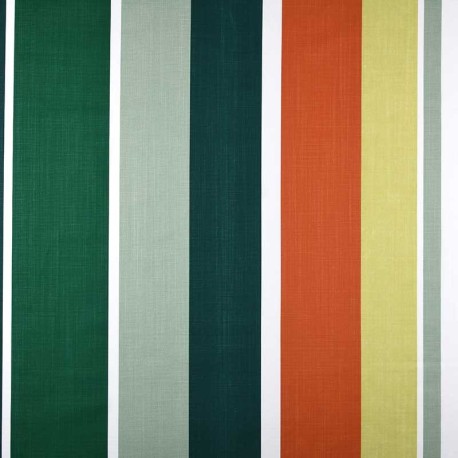 Coupon 3m Tissu Cretonne Bahine Orange 