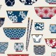 Coupon 3m Tissu Cretonne Ramen Rouge 