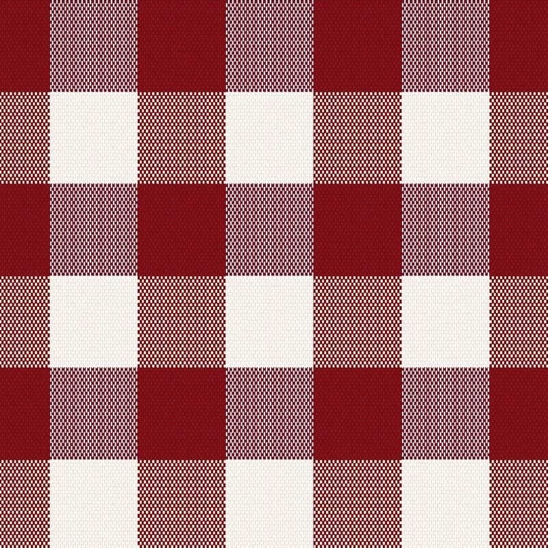 Coupon 3m Tissu Cuadro Carreaux Bordeaux 