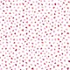 Coupon 3m Tissu Cretonne Imprimé Amour Blanc