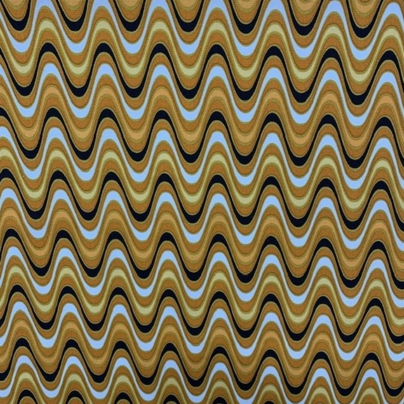 Coupon 3m Tissu Cretonne Groovy Curry