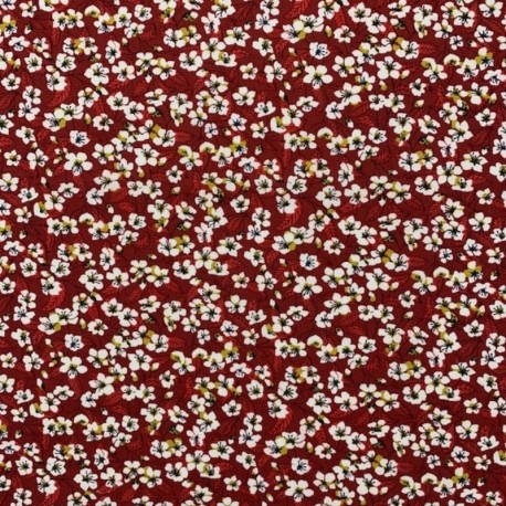 Coupon 3m Tissu Cretonne Miyu Rouge 