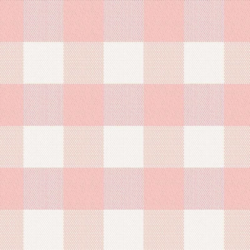 Coupon 3m Tissu Cuadro Carreaux Rose 