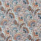 Coupon 3m Tissu Cretonne Masala Bleu
