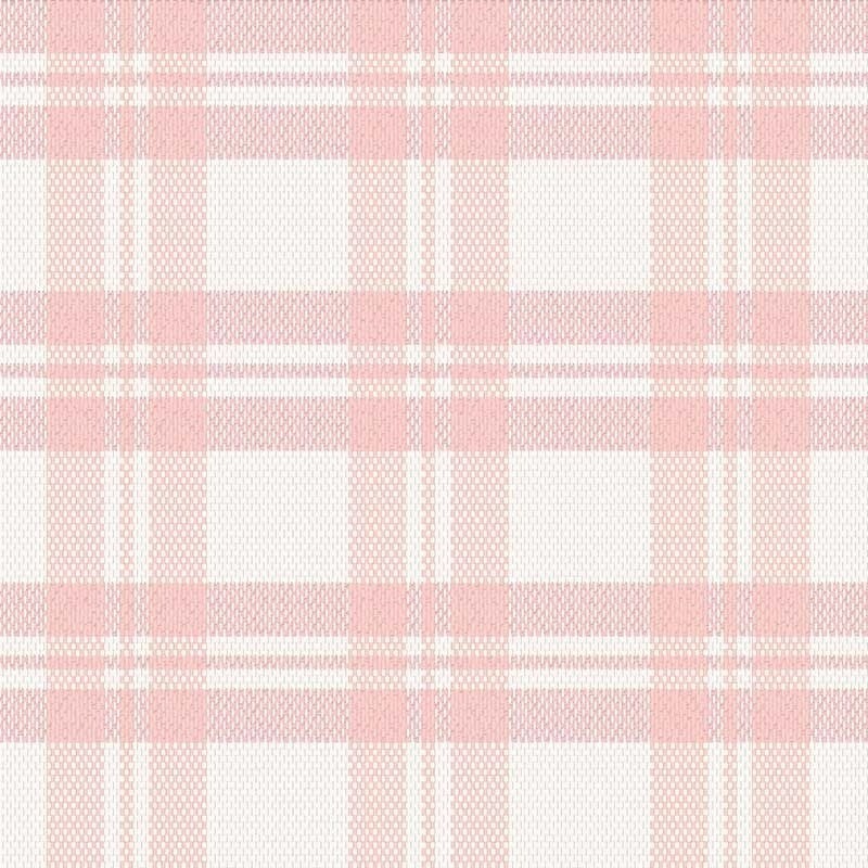 Coupon 3m Tissu Escoces Carreaux Rose 