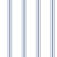 Coupon 3m Tissu Cretonne Imprimée Regence Rayure Bleu