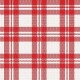 Coupon 3m Tissu Escoces Carreaux Rouge 