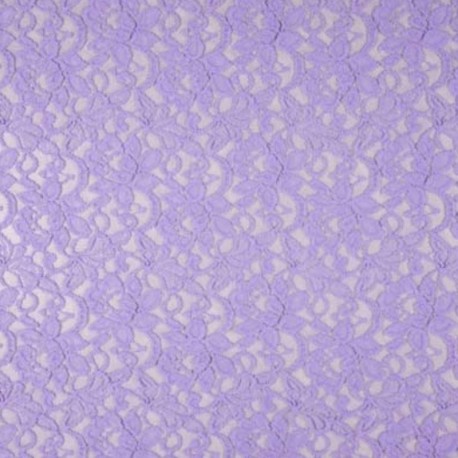 Coupon 3m Tissu Dentelle Candy Lilas
