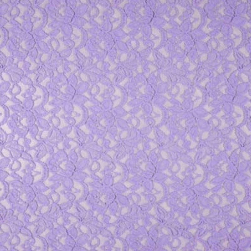 Coupon 3m Tissu Dentelle Candy Lilas