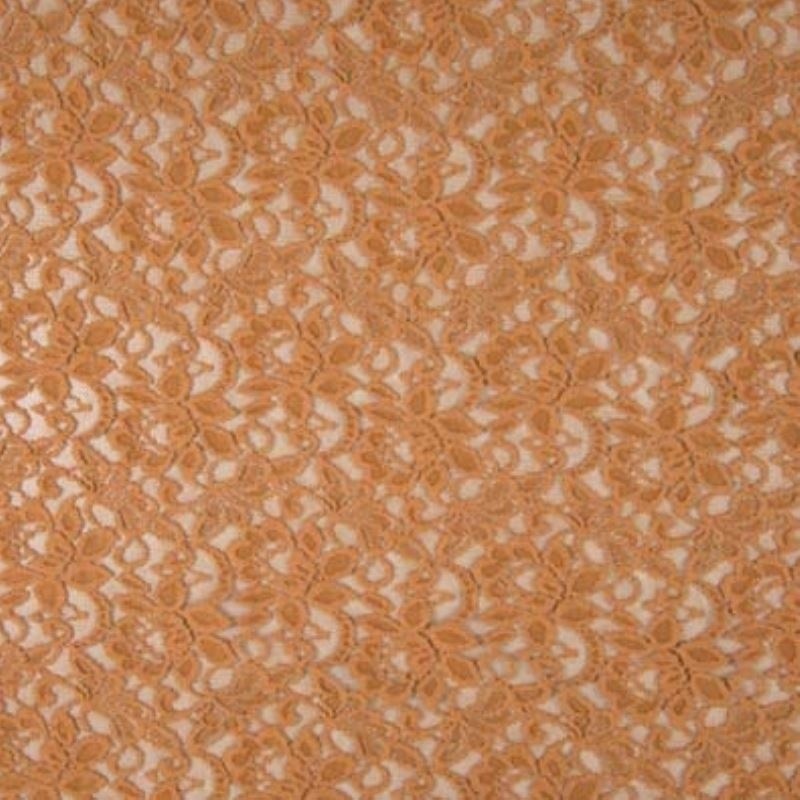 Coupon 3m Tissu Dentelle Candy Terracotta 