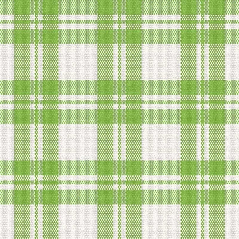 Coupon 3m Tissu Escoces Carreaux Vert