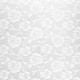 Coupon 3m Tissu Dentelle Blanc