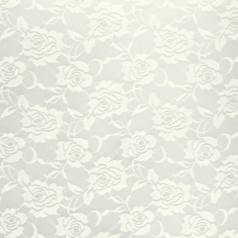 Coupon 3m Tissu Dentelle Off White
