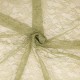 Coupon 3m Tissu Dentelle Fleur Rachel Vert