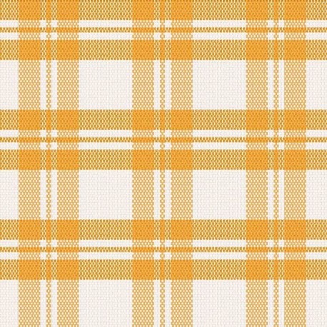 Coupon 3m Tissu Escoces Carreaux Jaune 