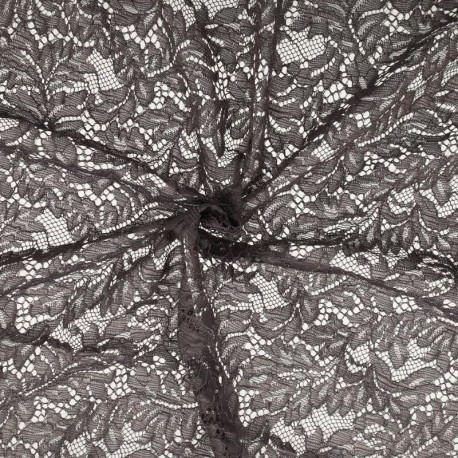 Coupon 3m Tissu Dentelle Fleur 1 Camel 