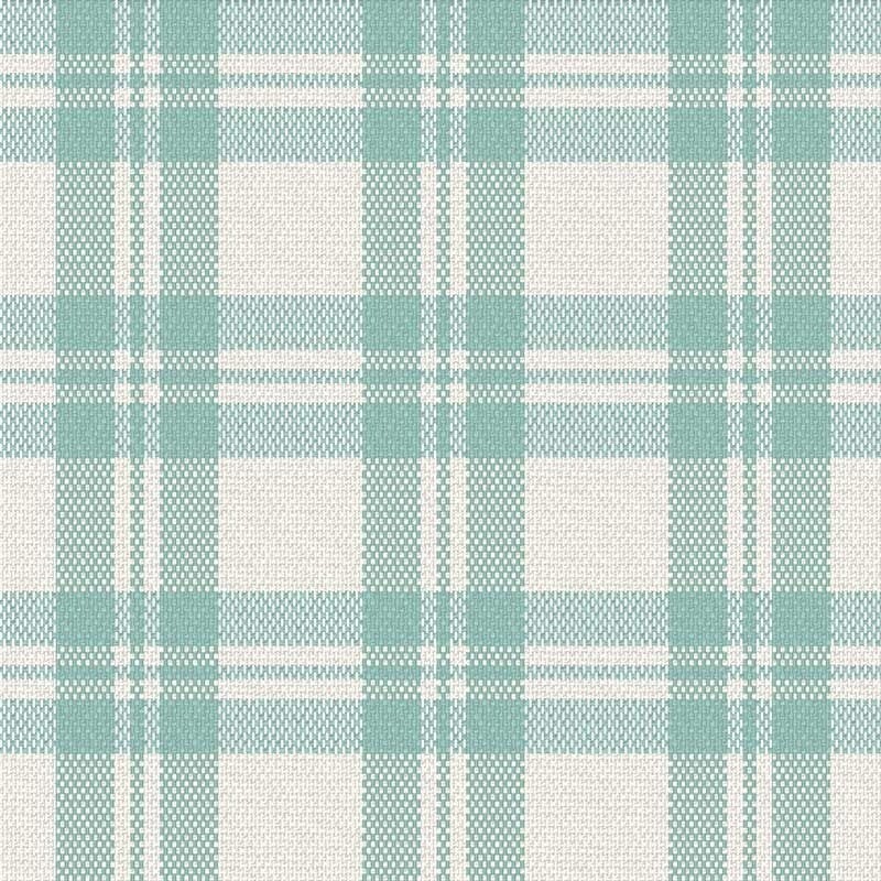 Coupon 3m Tissu Escoces Carreaux Aqua