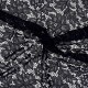 Coupon 3m Tissu Dentelle Fleur 2 Marine 