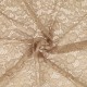 Coupon 3m Tissu Dentelle Fleur 2 Beige