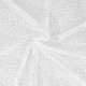 Coupon 3m Broderie Sur Tulle Blanc