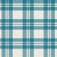 Coupon 3m Tissu Escoces Carreaux Bleu