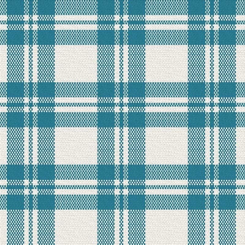 Coupon 3m Tissu Escoces Carreaux Bleu