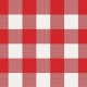 Coupon 3m Tissu Cuadro Carreaux Rouge 