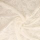 Coupon 3m Tissu Dentelle Roses Ecru