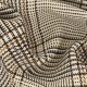 Coupon 3m Tissu Beatrice Imprimée Carreaux Beige 
