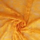 Coupon 3m Tissu Dentelle Roses Jaune Orange 