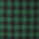 Coupon 3m Tissu Coton Gratté Carreaux Vert noir