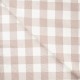 Coupon 3m Tissu Coton Gratté Carreaux Sable 