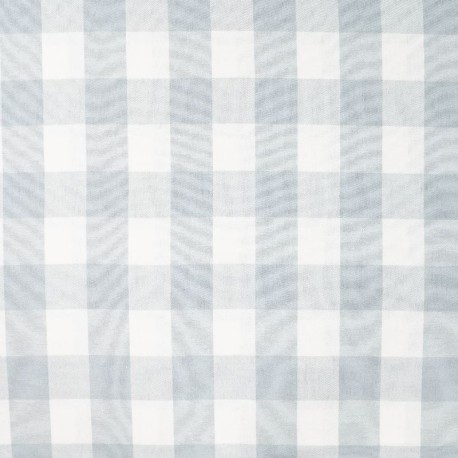 Coupon 3m Tissu Coton Gratte Carreaux Vert Menthe 