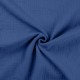 Coupon 3m Tissu Double Gaze Uni Bleu Azur 