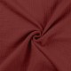 Coupon 3m Tissu Double Gaze Uni Sienne 