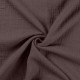 Coupon 3m Tissu Double Gaze Uni Chocolat 