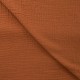 Coupon 3m Tissu Double Gaze Uni Marron 