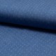 Coupon 3m Tissu Chambray Jeans Pois Bleu Moyen