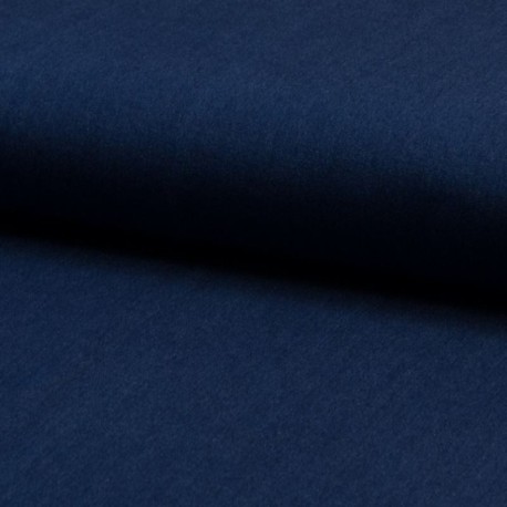 Coupon 3m Tissu Chambrai Bleu Foncé 