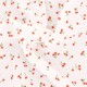 Coupon 3m Tissu Double Gaze Imprimée Petites Cerises